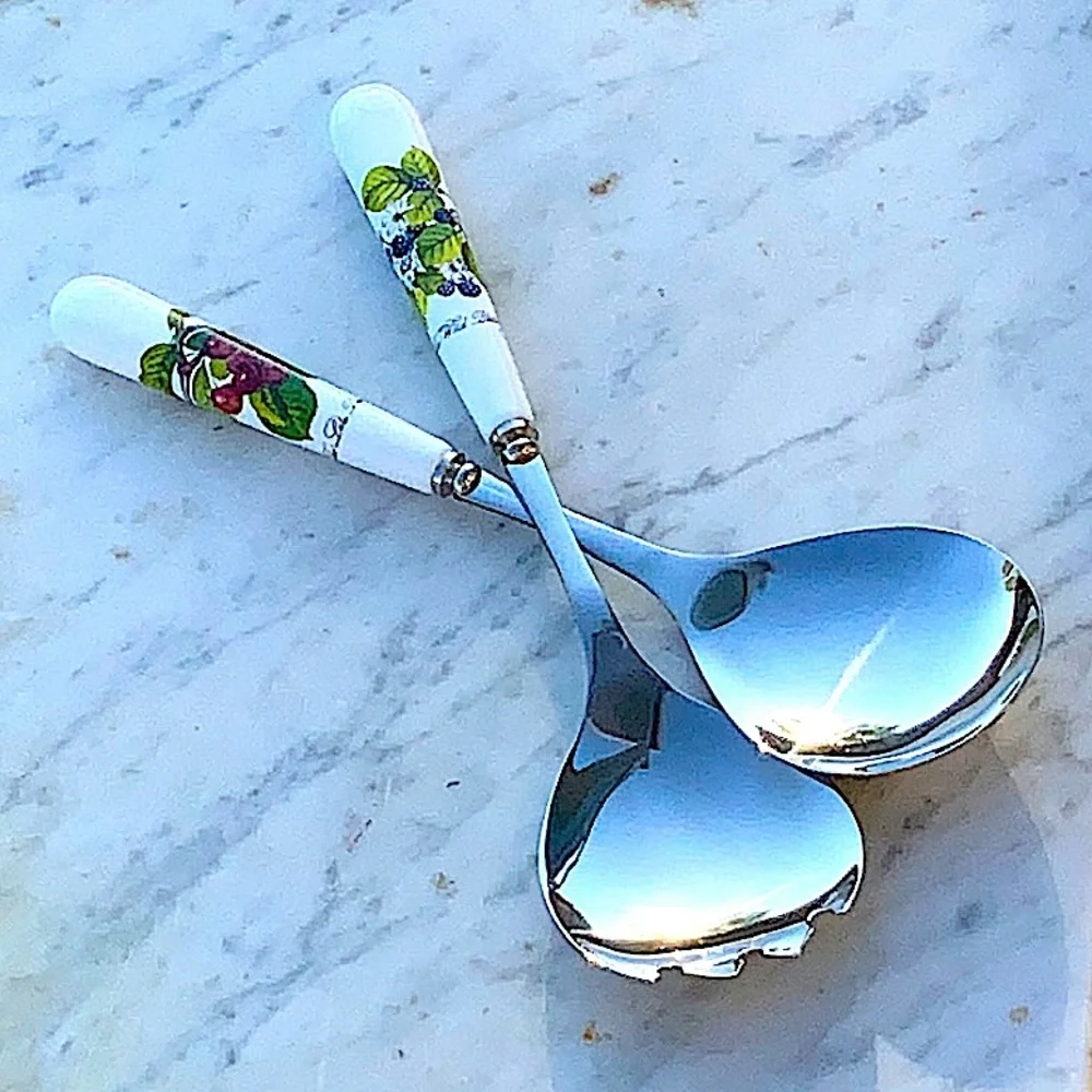 PORTMEIRION POMONA SALAD SERVERS SET OF 2